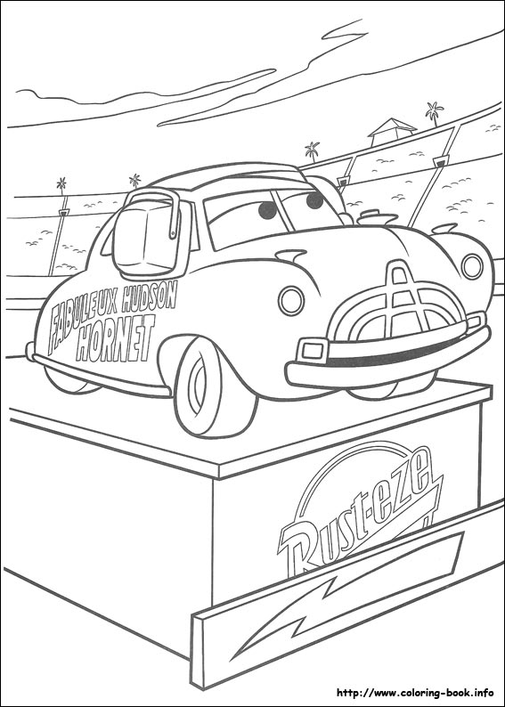 Plansa de colorat cu Cars pixar 182 93